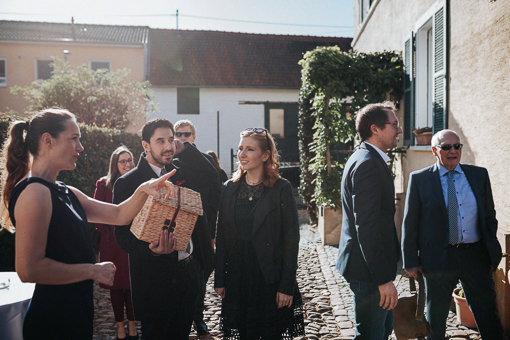 Hochzeit-in-Guldental Hochzeitsgesellschaft kommt am White House an.