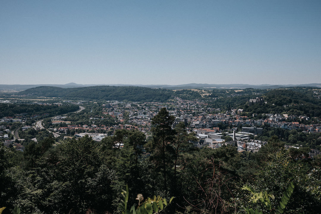 Ausblick auf Marburg vom Spiegelslustturm