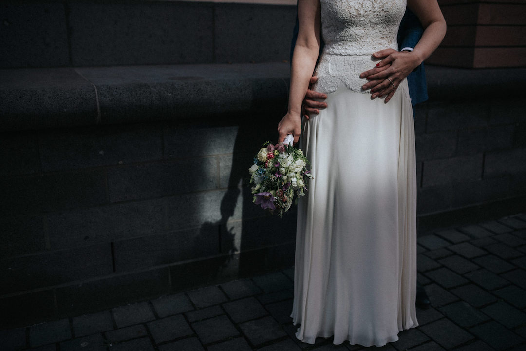 Hochzeit-im-Roemer Hochzeitskleid der Braut